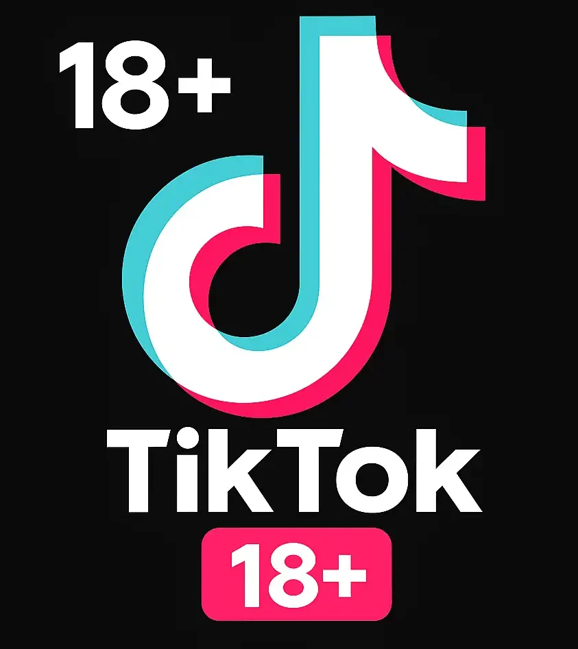 tiktok 18+ logo for hero section