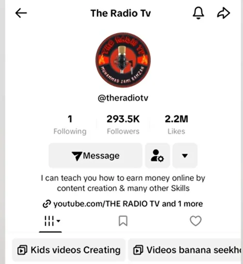 block option in TikTok