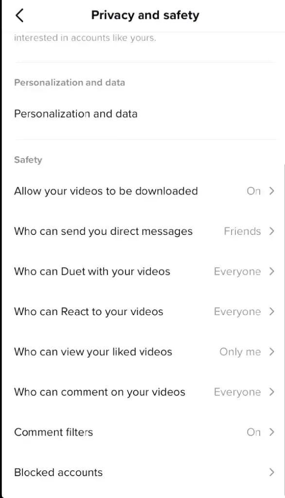 privacy and safety